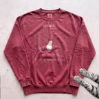 Schrödinger’s Cat Sweatshirt - Crimson