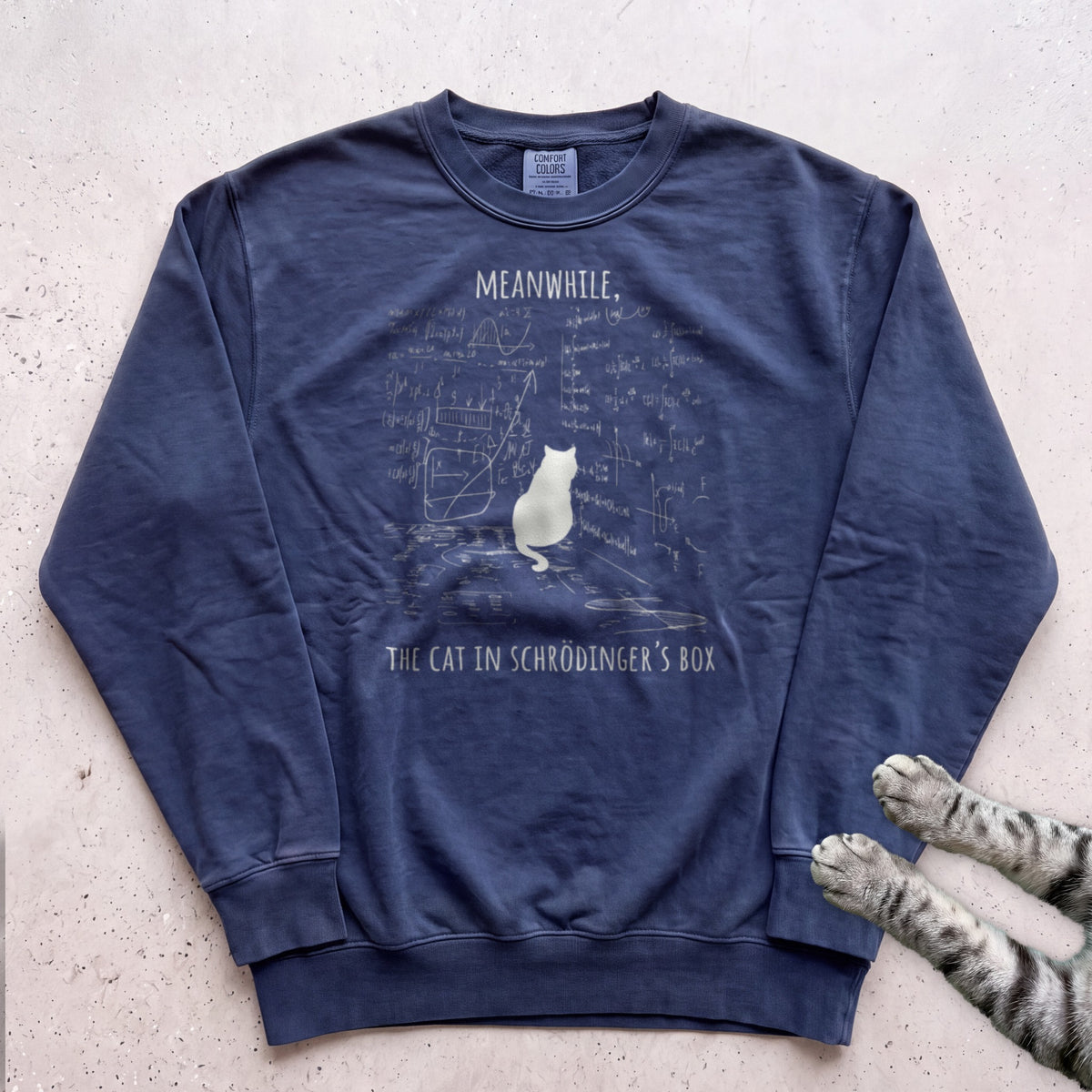 Schrödinger’s Cat Sweatshirt - True Navy