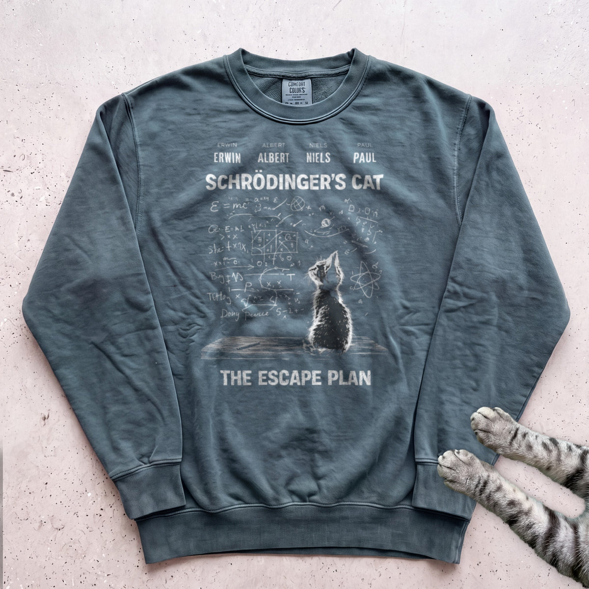 Schrödinger’s Cat The Escape Plan Sweatshirt - Blue Spruce