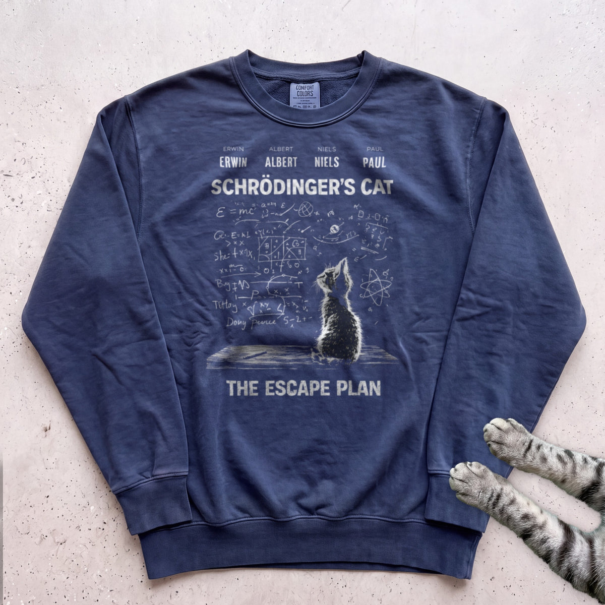 Schrödinger’s Cat The Escape Plan Sweatshirt - True Navy