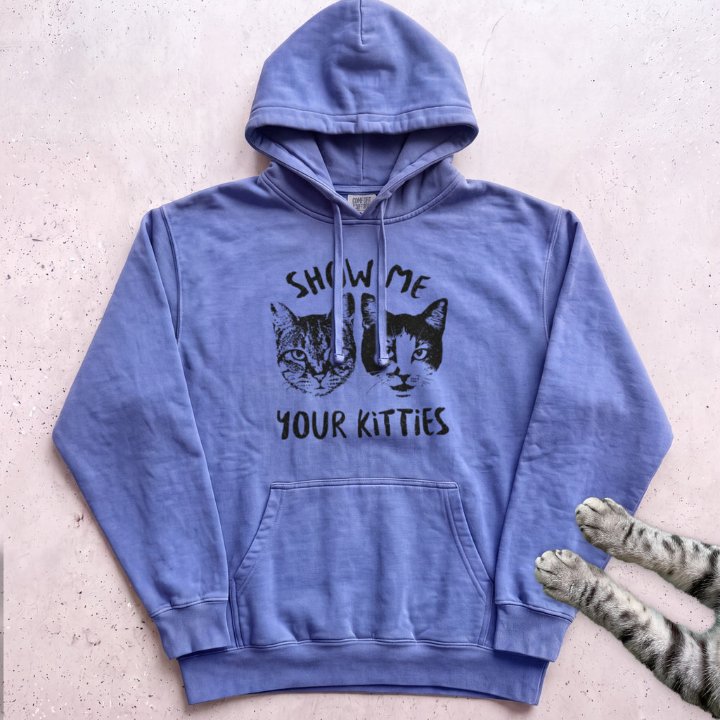 Show Me Your Kitties Hoodie - Flo Blue