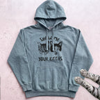 Show Me Your Kitties Hoodie - Seafoam