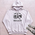 Show Me Your Kitties Hoodie - White