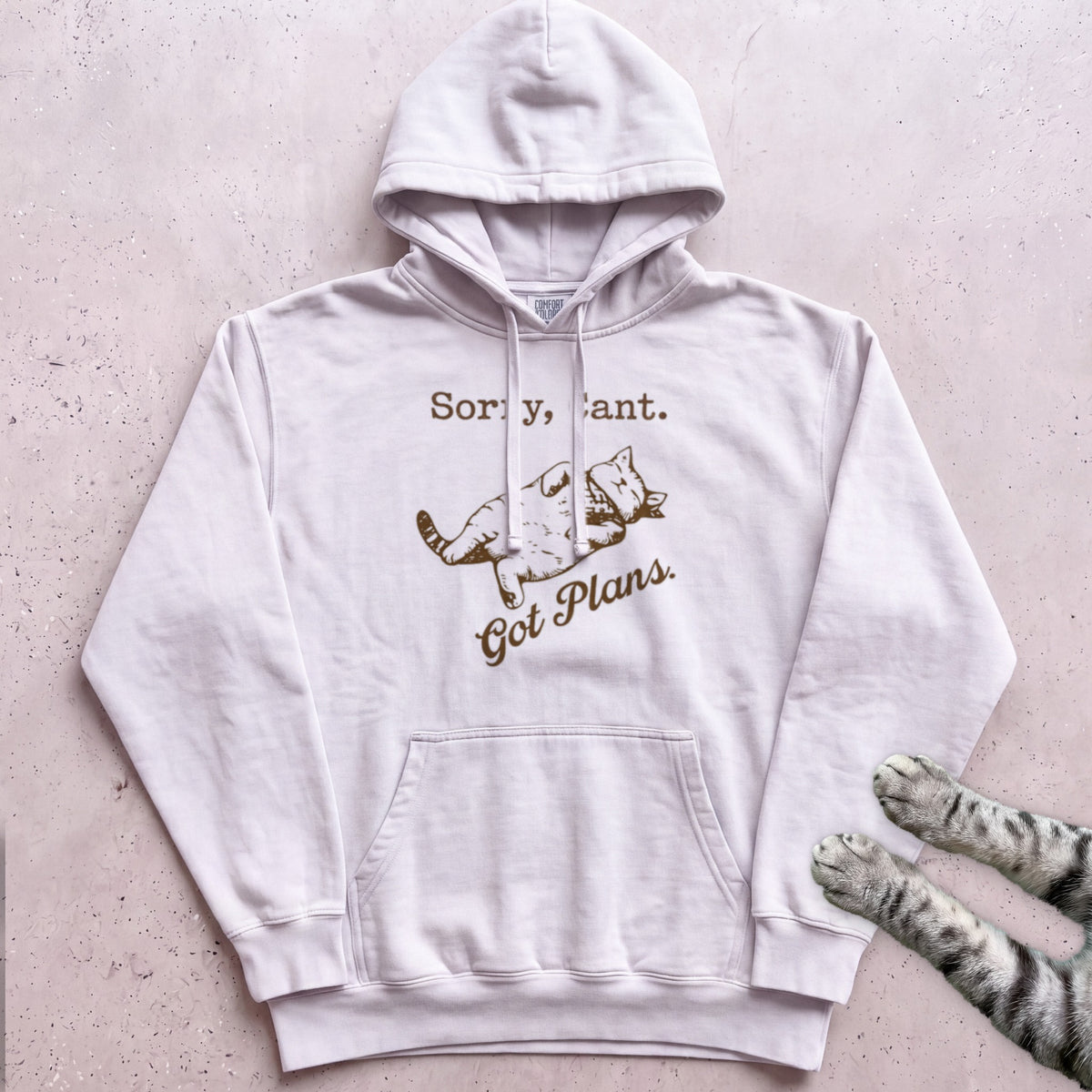 Sorry, Can't. Got Plans Hoodie - White
