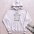 Stop Stressing Meowt Cat Hoodie - White