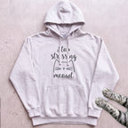 Stop Stressing Meowt Cat Hoodie - White