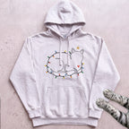 String Light Loaf Cat Hoodie - White