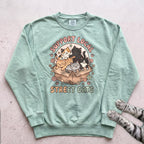 Support Local Street Cats Box Crew Sweatshirt - Light Green