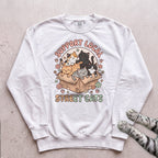Support Local Street Cats Box Crew Sweatshirt - White