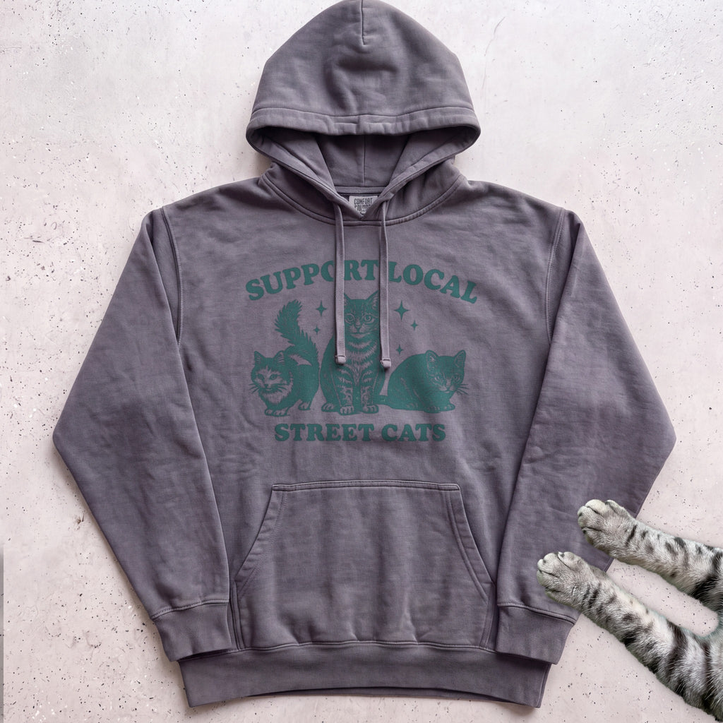Support Local Street Cats Hoodie - Pepper