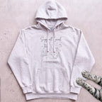Support Local Street Cats Line Art Hoodie - White