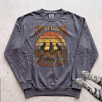 Support Local Street Cats Retro Sunset Sweatshirt - Pepper