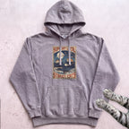 Support Local Street Cats Rooftop Print Hoodie - Grey
