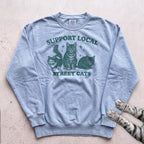 Support Local Street Cats Sweatshirt - Chambray