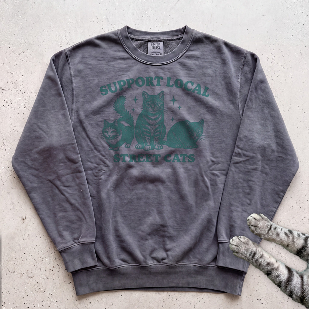 Support Local Street Cats Sweatshirt - Pepper