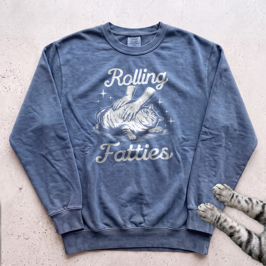 Rolling Fatties Sweatshirt - Blue Jean
