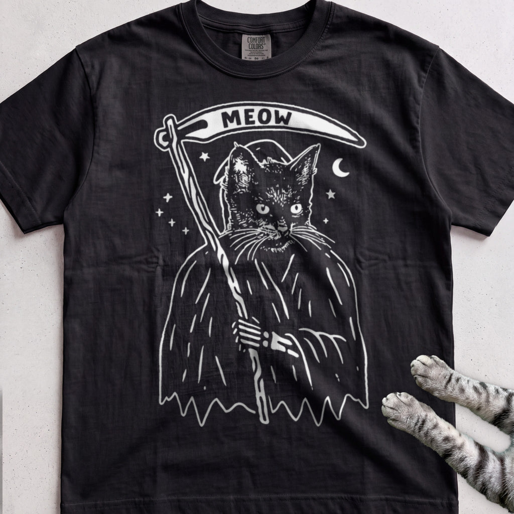 Cat Reaper tee, Black