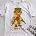 Litter's Full Cat tee, White