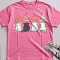 Valentine Cats tee, Azalea