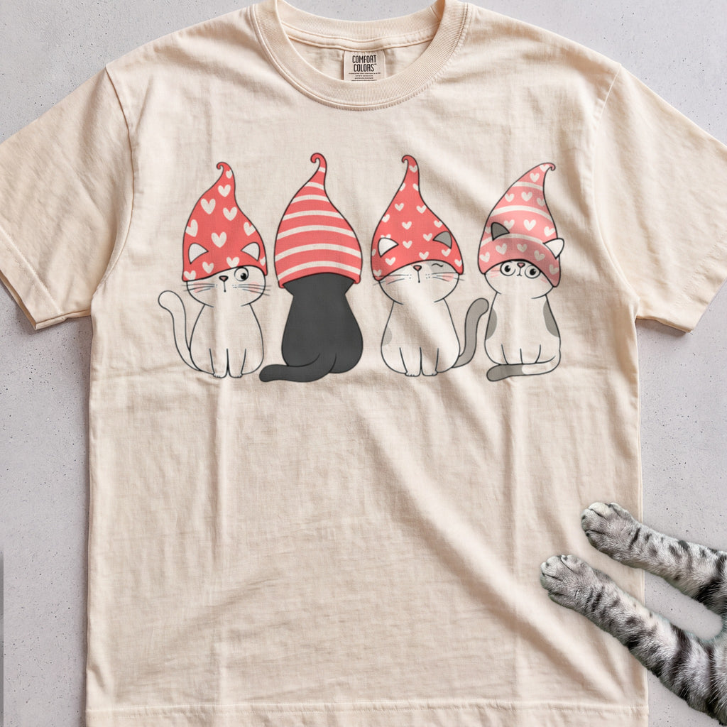 Valentine Cats tee, Natural