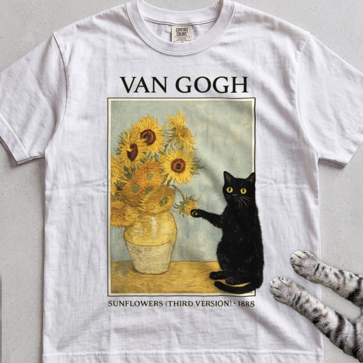 Art Sunflowers tee, White