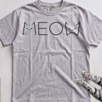 Meow Cat Graphic tee, Sport Grey