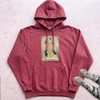The Cat Lady Hoodie - Crimson