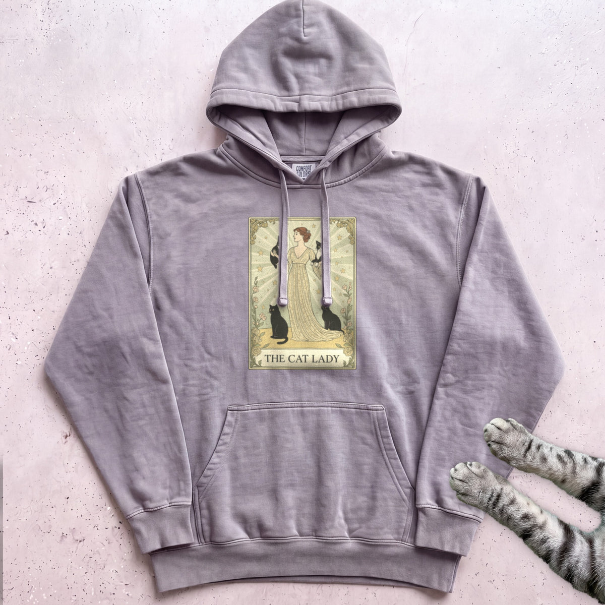 The Cat Lady Hoodie - Grey