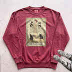 The Cat Lady Sweatshirt - Crimson