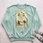 The Cat Lady Sweatshirt - Light Green