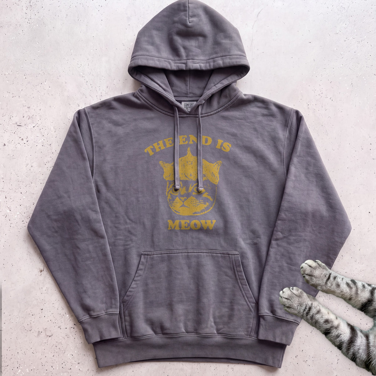 The End Is Meow Hoodie - Pepper