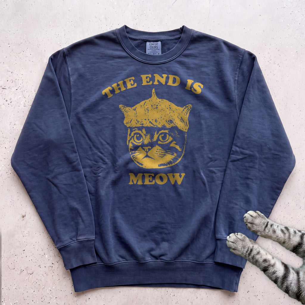 The End Is Meow Sweatshirt - True Navy