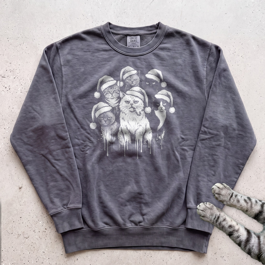 The Santa Hat Gang Cat Sweatshirt - Pepper