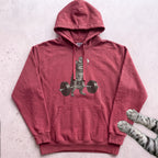 Weightlifting Cat Hoodie - Crimson
