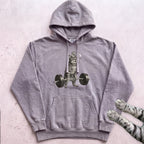Weightlifting Cat Hoodie - Grey