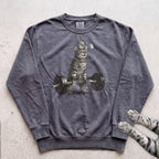 Weightlifting Cat Sweatshirt - Pepper
