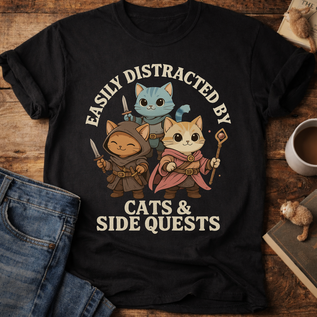 Cats & Side Quests T-Shirt