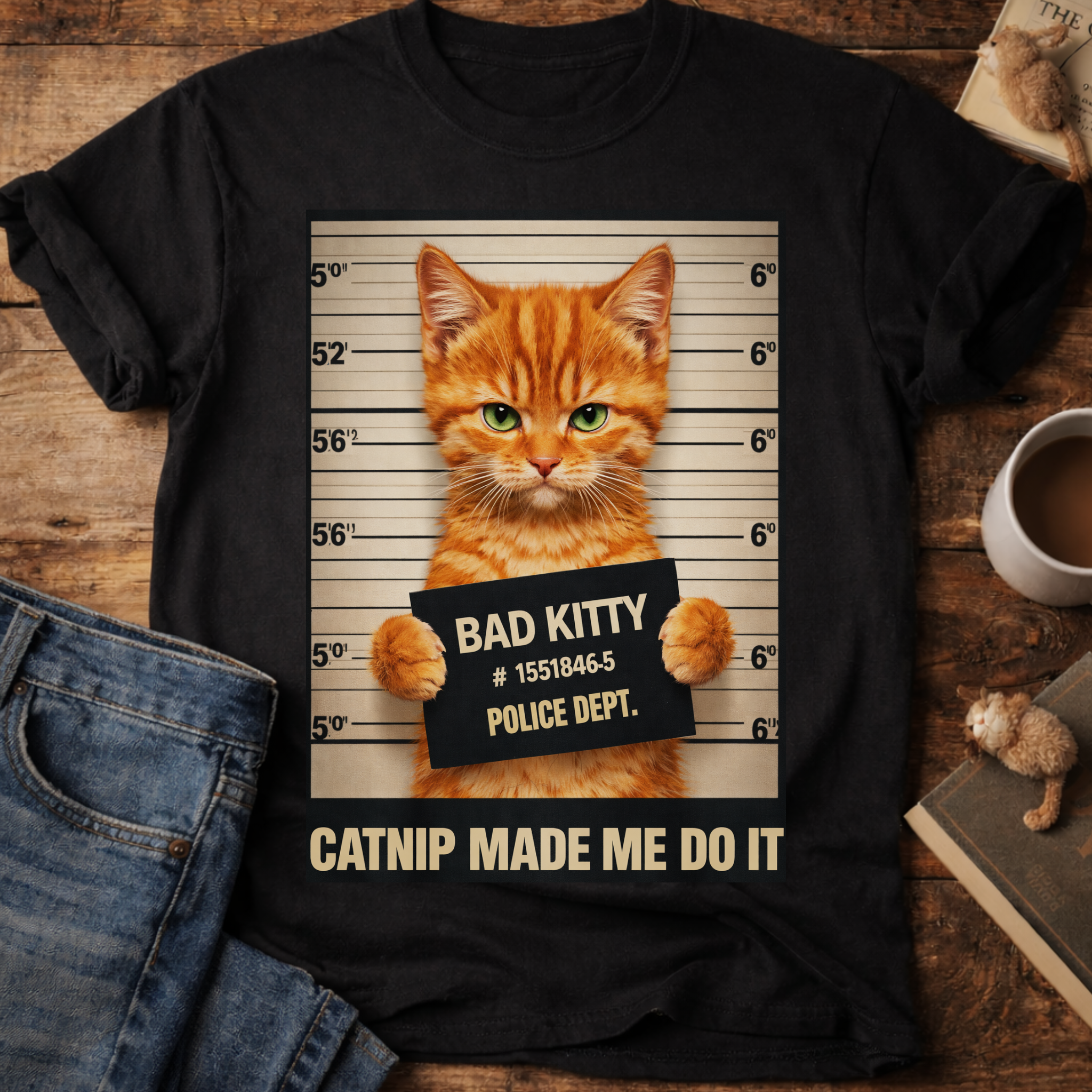 Cat Mugshot T-Shirt