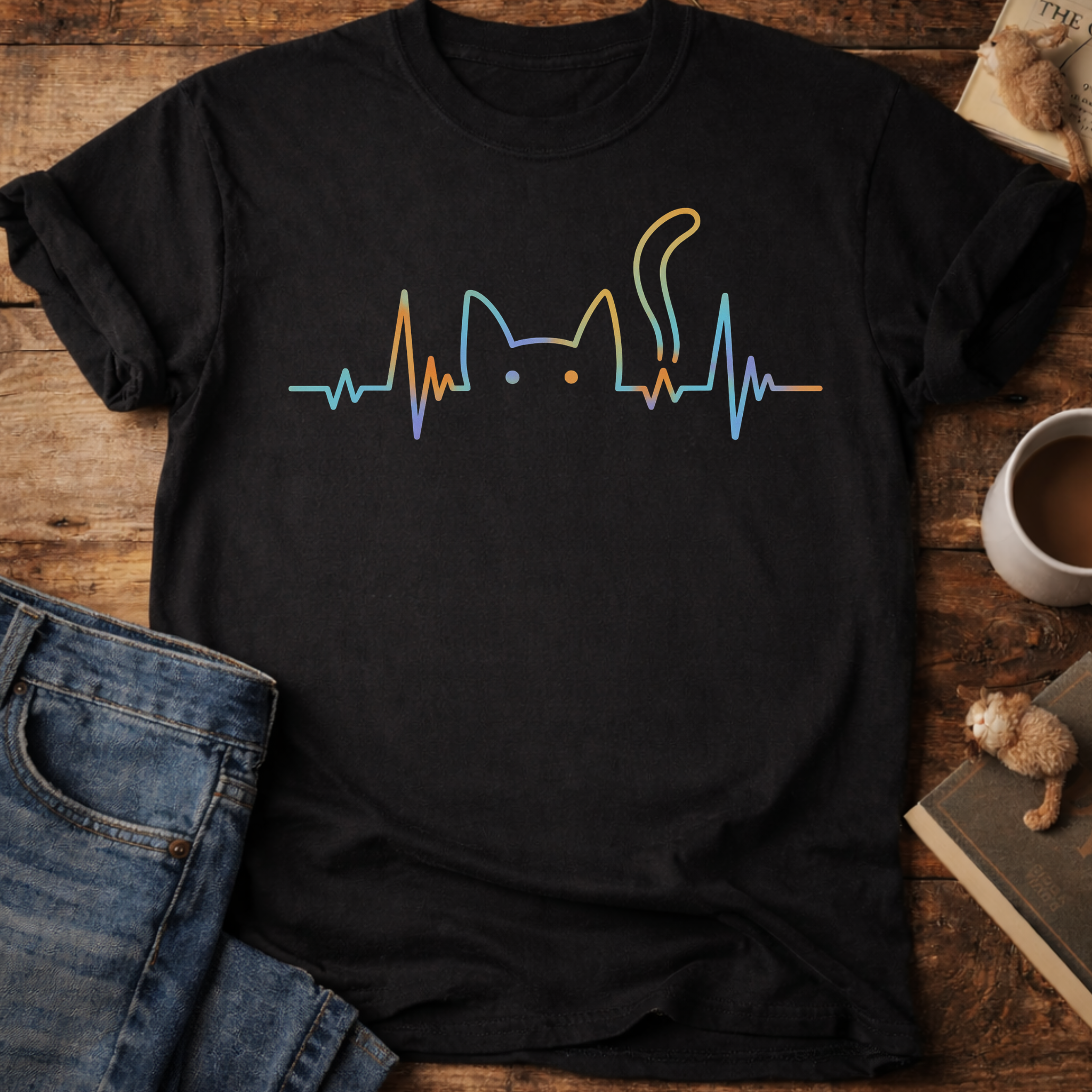 Cat Heartbeat T-Shirt