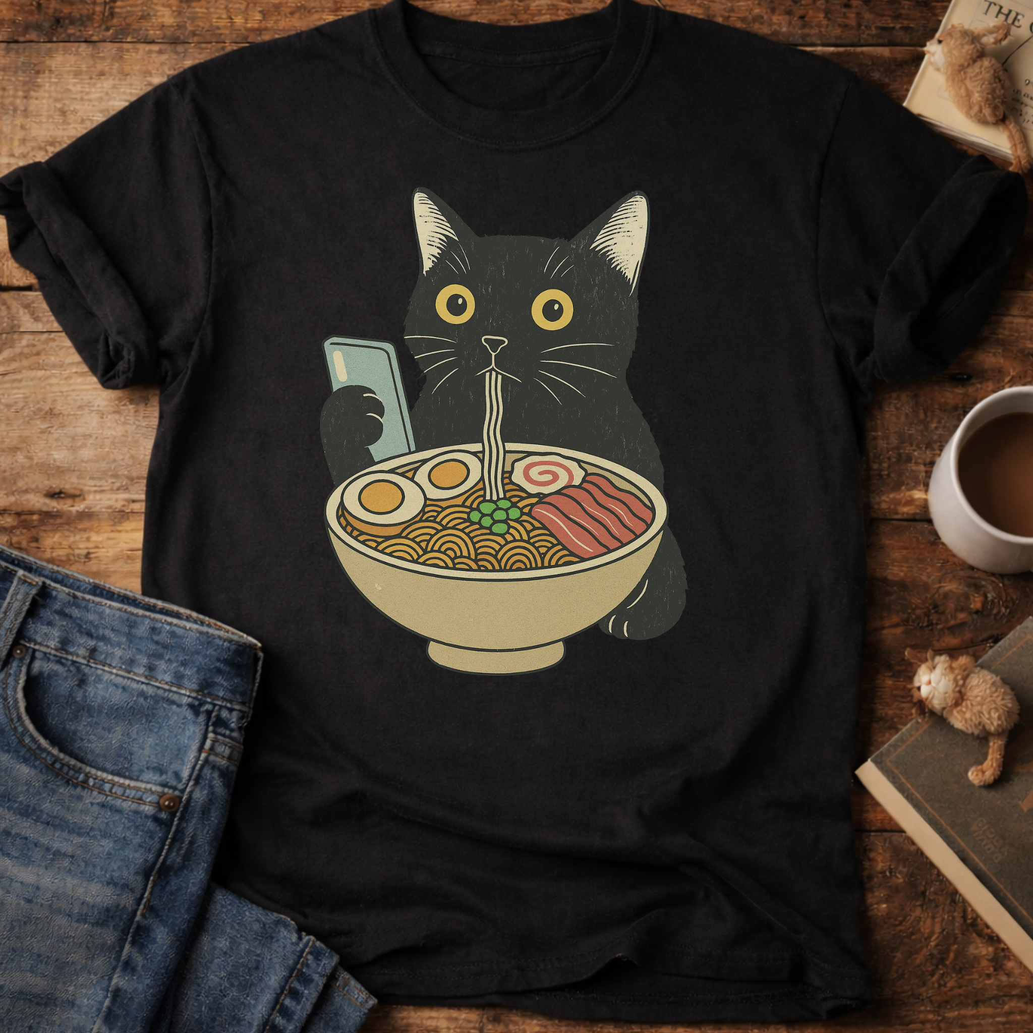 Ramen Date Cat T-Shirt