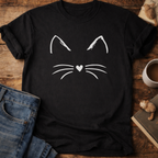 Cat Face Minimal T-Shirt