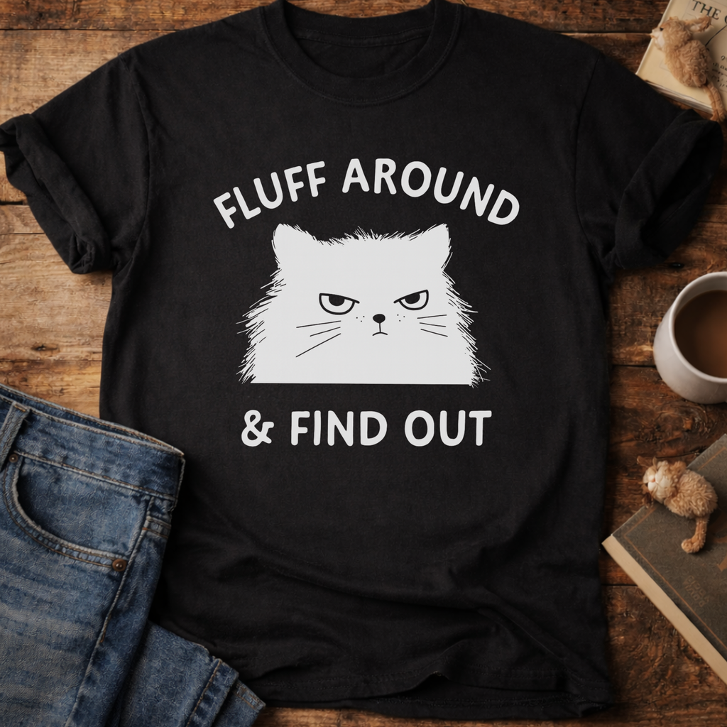 Fluff Around & Find Out Cat T-Shirt