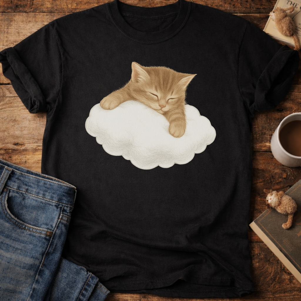 Cat on a Cloud T-Shirt
