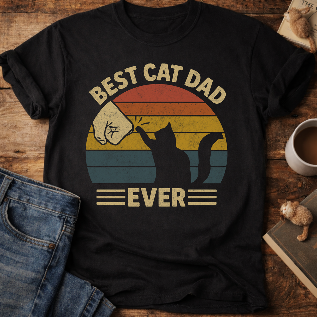 Best Cat Dad Ever T-Shirt