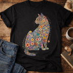Floral Cat T-Shirt