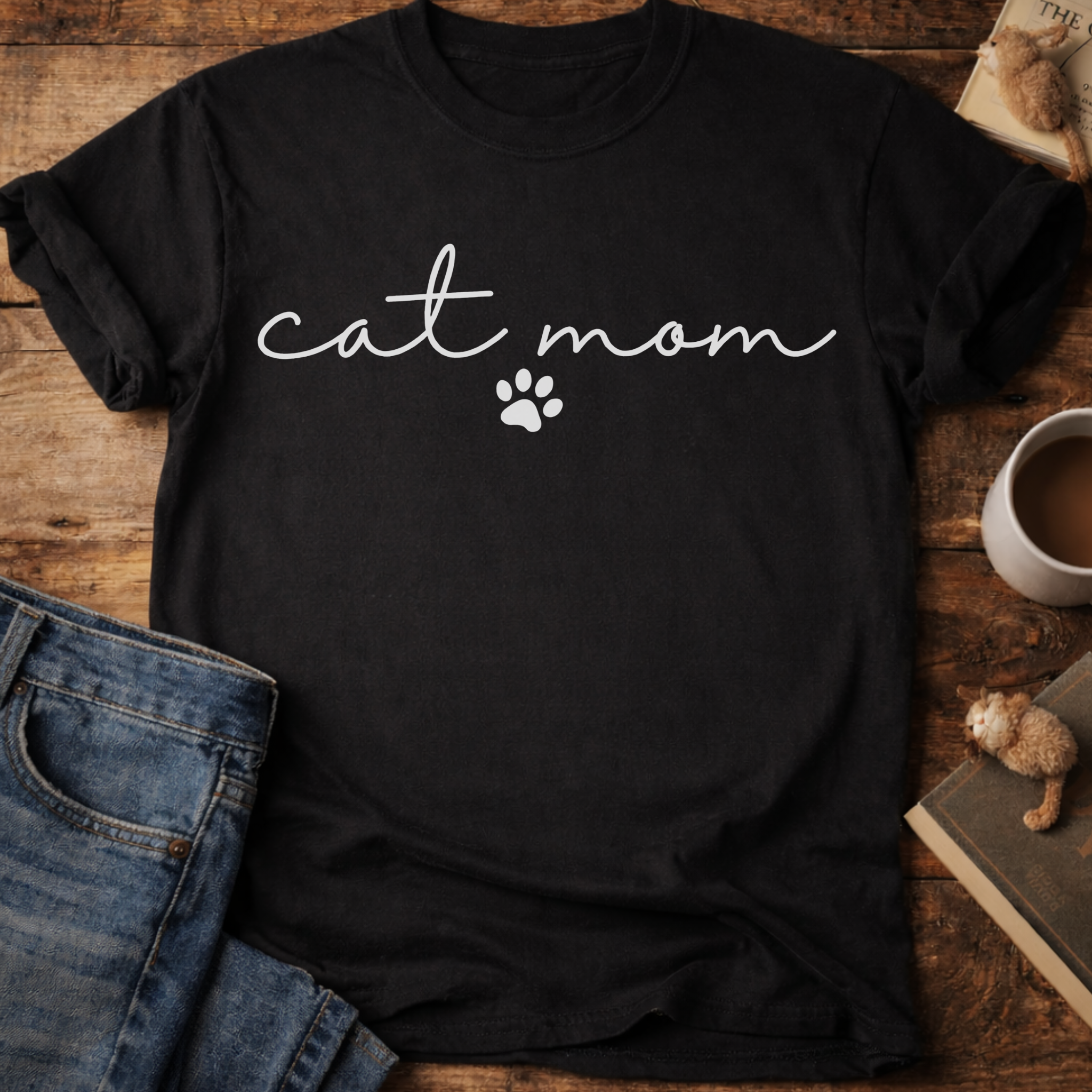 Cat Mom Paw T-Shirt