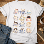 Kawaii Cats in Teacups T-Shirt
