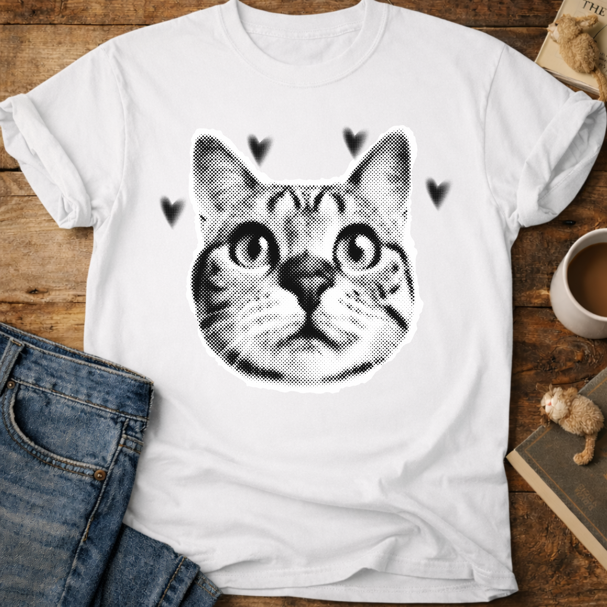Cute Cat Face T-Shirt