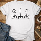 Cute Black Cat Lineup T-Shirt