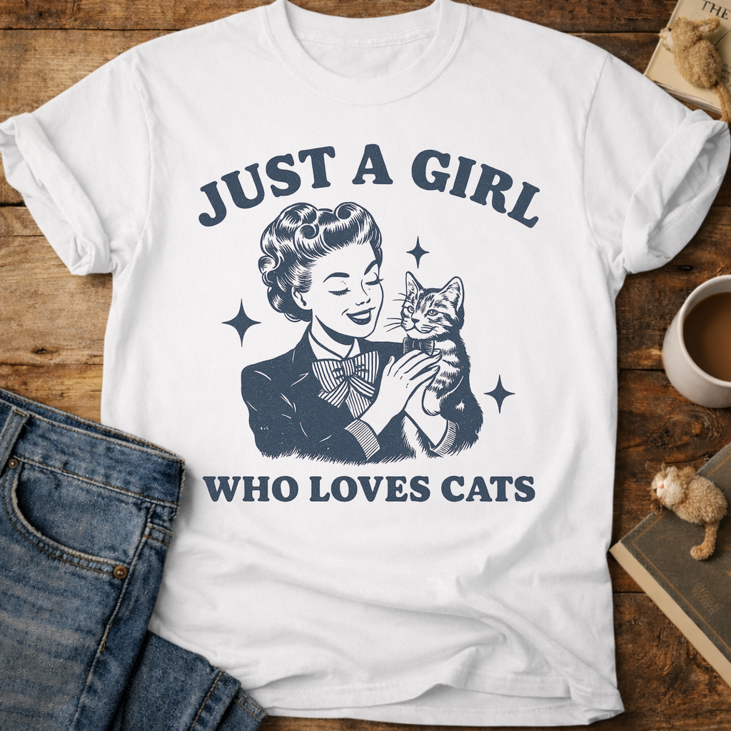 Just a Girl Who Loves Cats T-Shirt